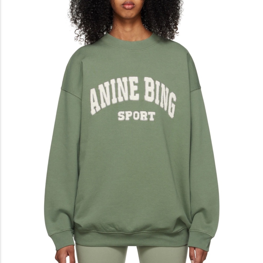 Anine Bing Green Tyler Sweatshirt
